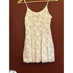Vintage Arianne Lace Chemise Nightgown Coquette Romantic Angelcore Slip Dress